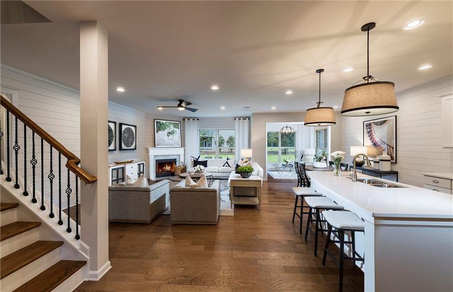 Furnished interior view inside a new home in Rose Creek, Cumming (Image 11). Furnished interior view inside a new home in Rose Creek, Cumming (Image 11).