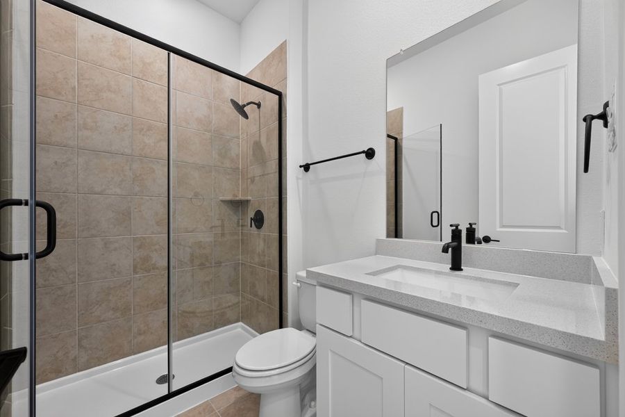 Furnished interior view inside a new home in Highland Lakes, McKinney (Image 12).