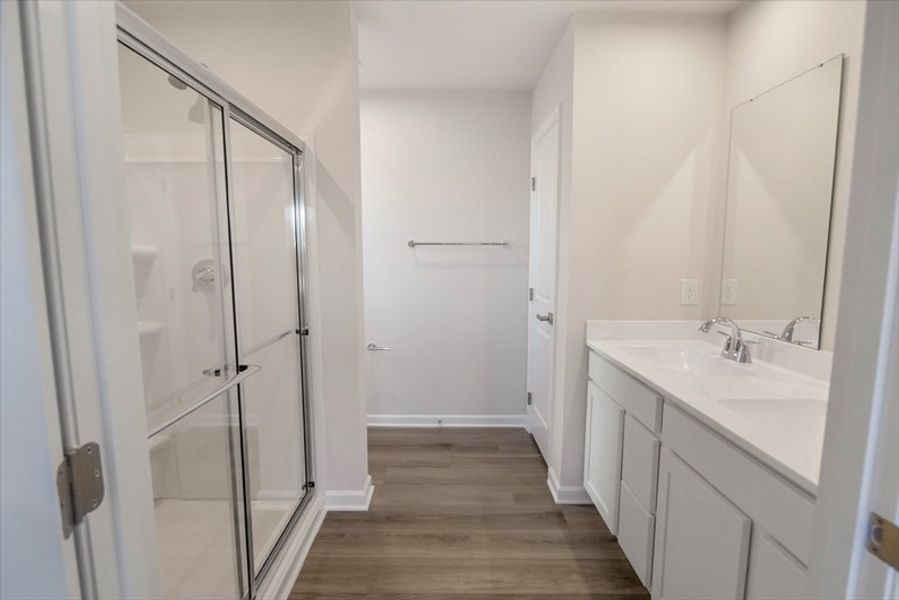 Furnished interior view inside a new home in Wren Woods 2-Story, Gray Court (Image 9).