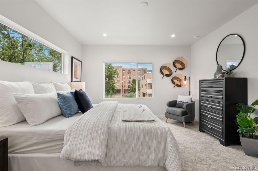 Furnished interior view inside a new home in , Denver (Image 37).