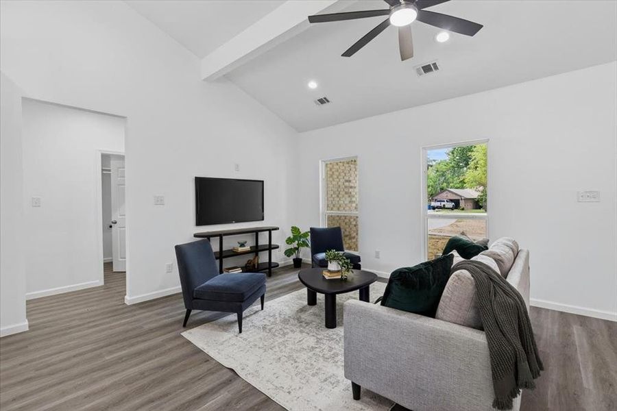 Furnished interior view inside a new home in , Gun Barrel City (Image 5).