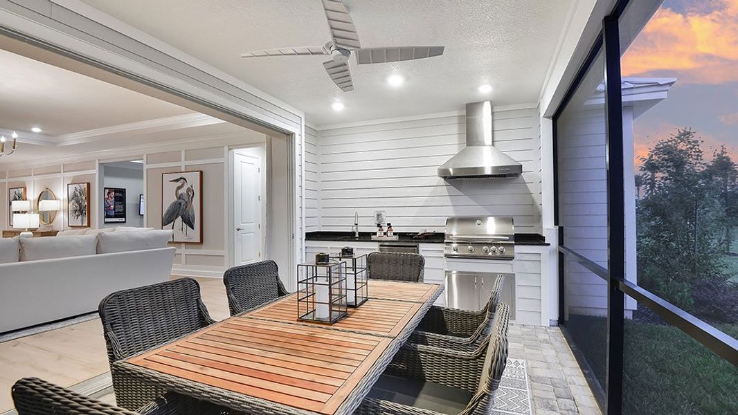 Representative furnished interior of a home built from the Sanibel by Taylor Morrison in Colbert Landings, Palm Coast (Image 25).