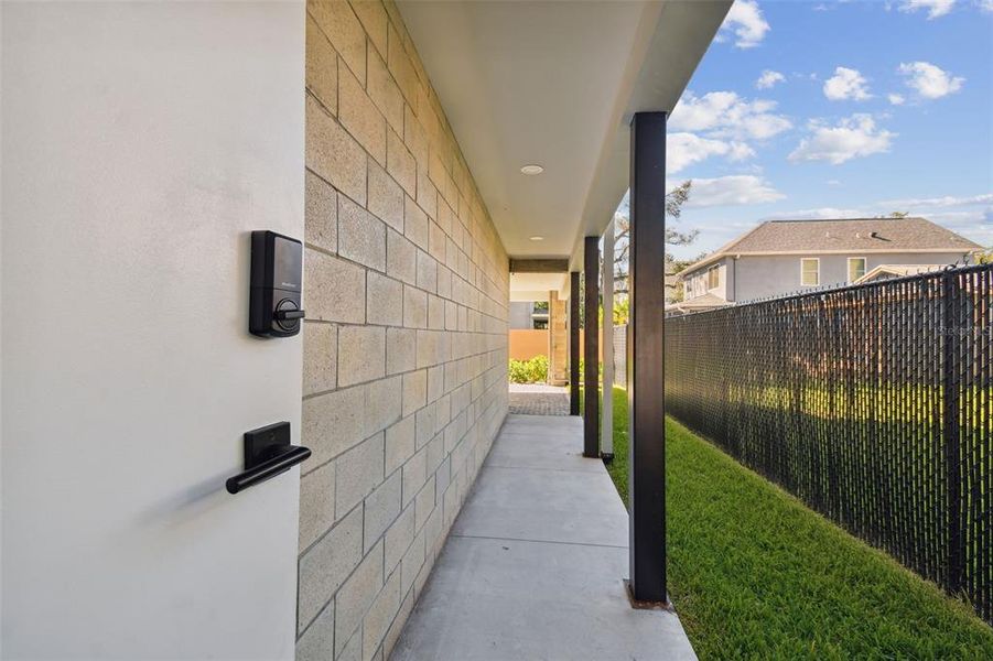 Breezeway from Carport