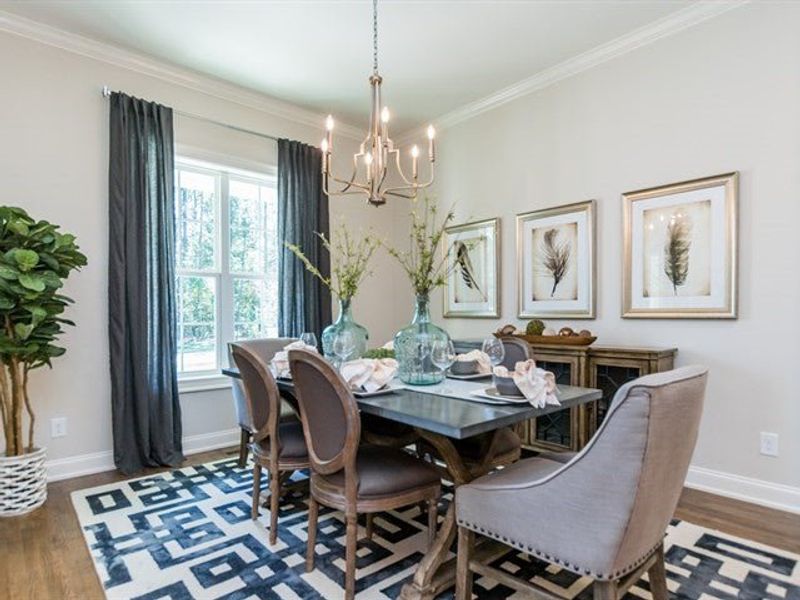 Representative furnished interior of a home built from the Whitaker by Homes by Dickerson in Cattail, Clayton (Image 6).