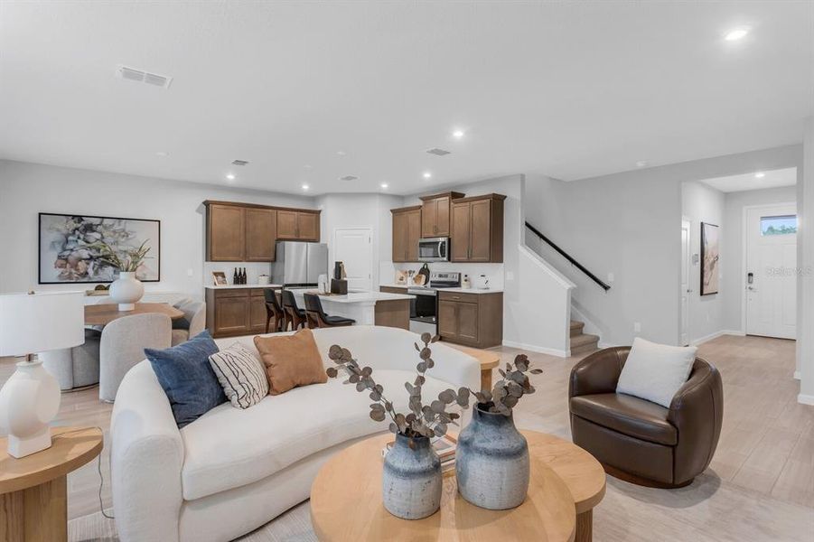 Furnished interior view inside a new home in Pendleton at Chapel Crossings, Wesley Chapel (Image 12). Furnished interior view inside a new home in Pendleton at Chapel Crossings, Wesley Chapel (Image 12).