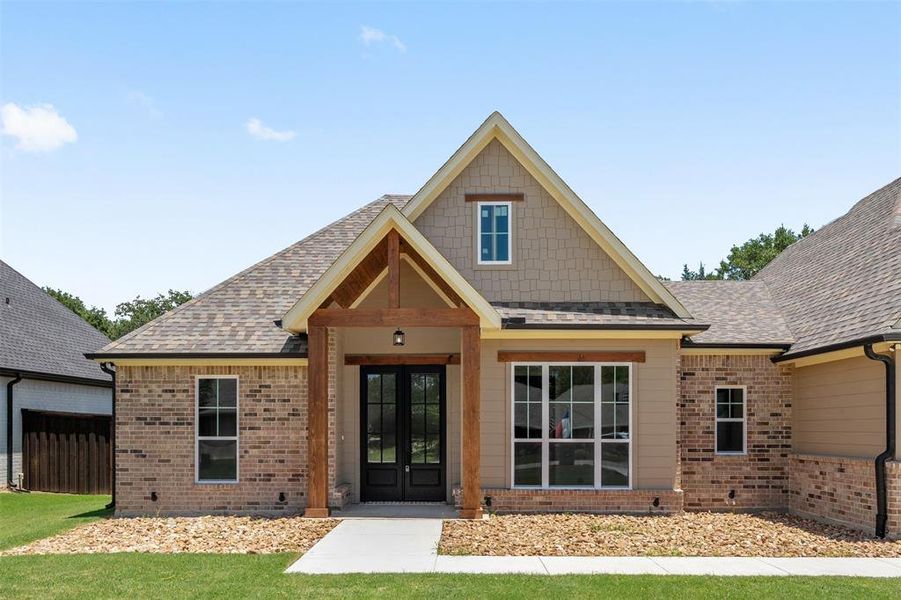Front exterior of a new home in , Mabank, TX, highlighting curb appeal (Image 23).