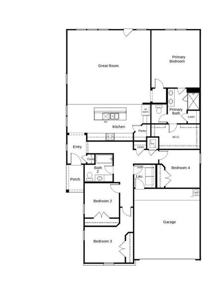 2D floor plan layout of this home in Cottonwood Creek, Seagoville, TX (Image 3). 2D floor plan layout of this home in Cottonwood Creek, Seagoville, TX (Image 3).