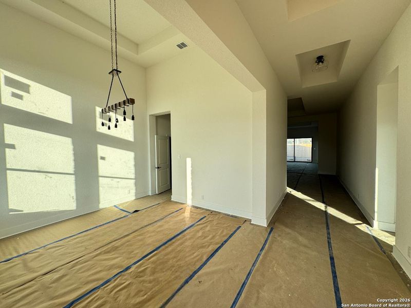 In-progress construction of a new home in Megan's Landing 70's, Castroville, TX (Image 5).