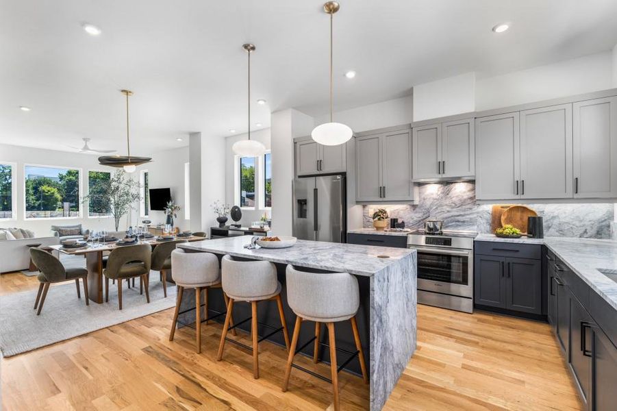 Furnished interior view inside a new home in , Atlanta (Image 29).