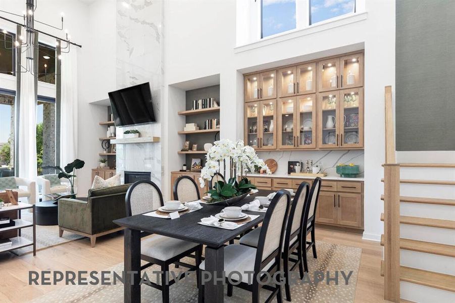 Furnished interior view inside a new home in Sandbrock Ranch, Aubrey (Image 4).