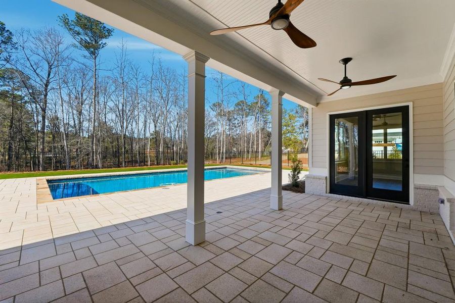 Exterior details and patio area of a home in , Marietta (Image 26).