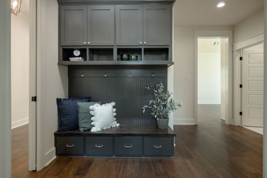 Furnished interior view inside a new home in Greens Prairie Reserve, College Station (Image 10). Furnished interior view inside a new home in Greens Prairie Reserve, College Station (Image 10).