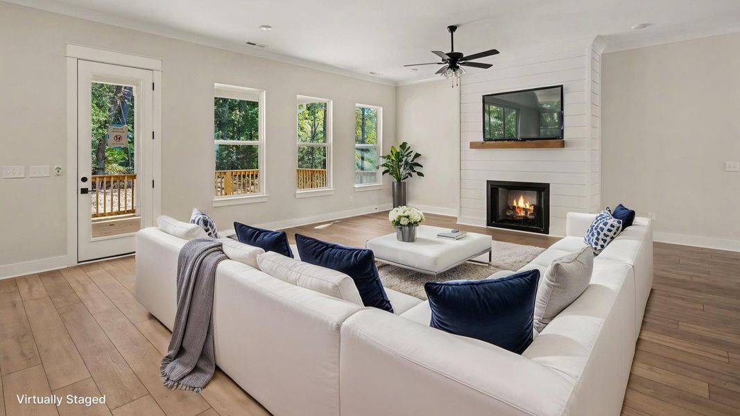 Visually staged living area Visually staged living area