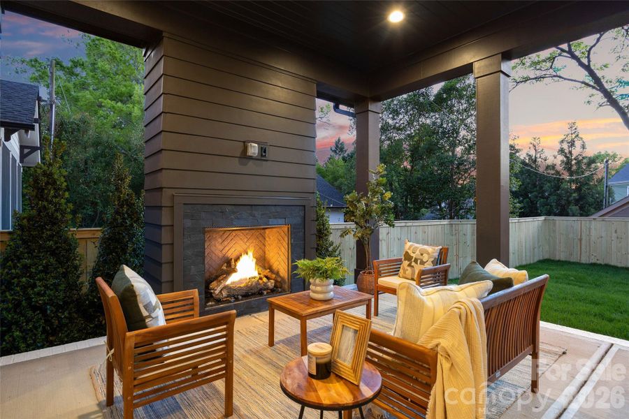 Exterior details and patio area of a home in , Charlotte (Image 3).