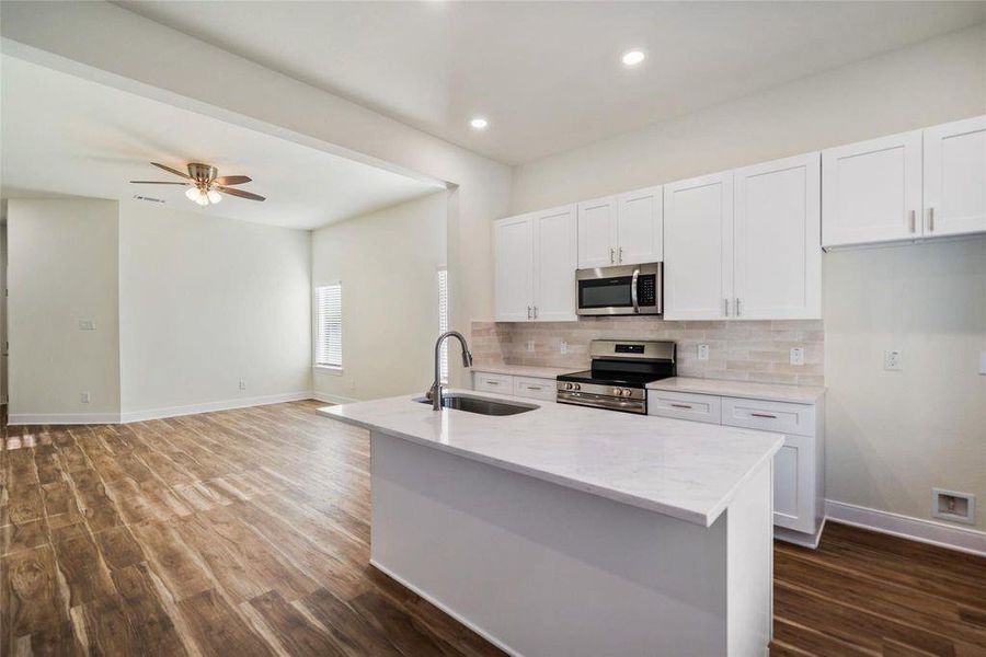 Furnished interior view inside a new home in , Willis (Image 8).