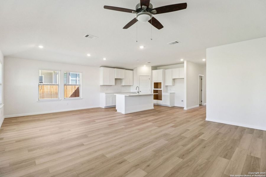 Spacious, unfurnished interior of a new home in Legendary Trails - Classic Series, Cibolo (Image 38). Spacious, unfurnished interior of a new home in Legendary Trails - Classic Series, Cibolo (Image 38).