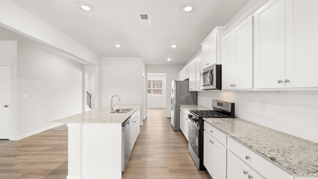 Furnished interior view inside a new home in South Wind, Union City (Image 8).