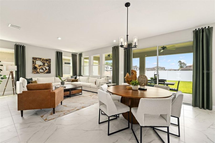 Furnished interior view inside a new home in , Orlando (Image 10).