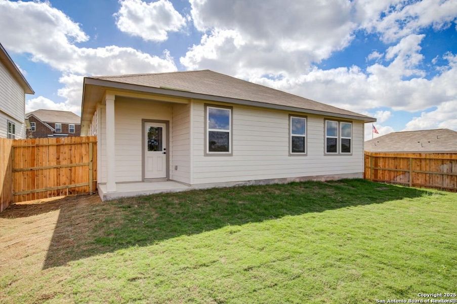 Front exterior of a new home in Royal Crest, San Antonio, TX, highlighting curb appeal (Image 18).