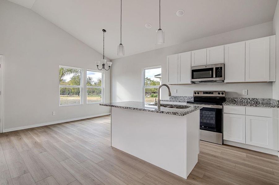 Furnished interior view inside a new home in , Fort Worth (Image 13).