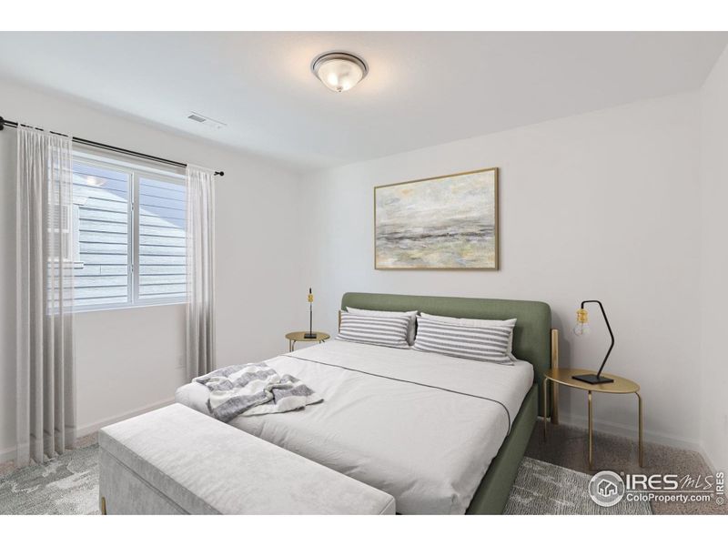 The spacious primary retreat