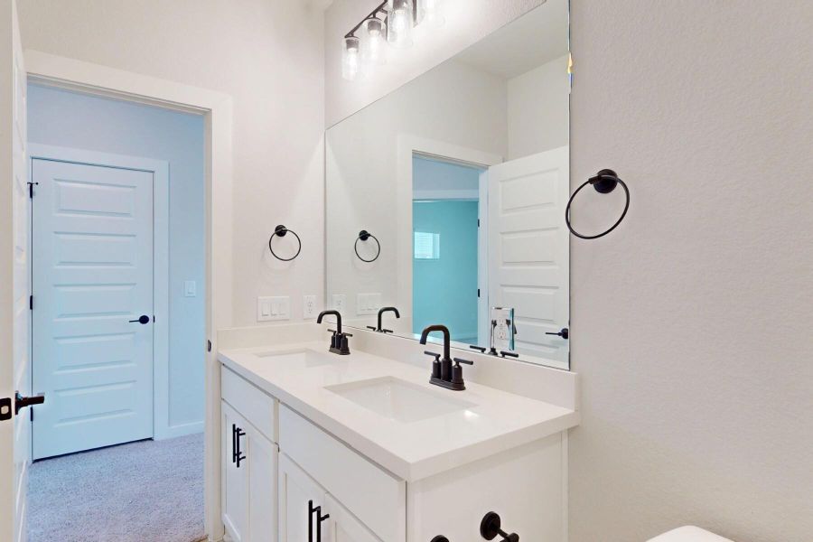 Furnished interior view inside a new home in Cascades at Onion Creek, Austin (Image 11). Furnished interior view inside a new home in Cascades at Onion Creek, Austin (Image 11).