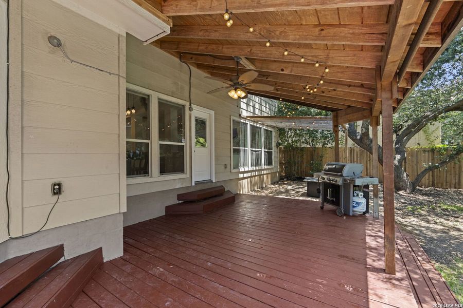 Exterior details and patio area of a home in , San Antonio (Image 3). Exterior details and patio area of a home in , San Antonio (Image 3).