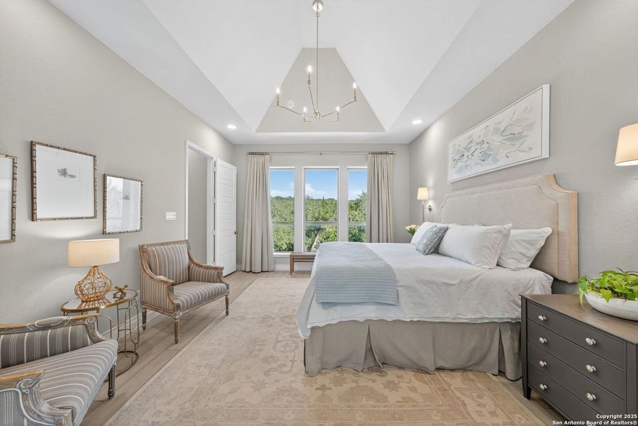 Furnished interior view inside a new home in Cibolo Canyons 60', San Antonio (Image 8).