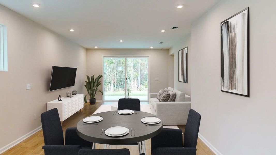 Furnished interior view inside a new home in RiverTown - Forest, St. Johns (Image 4).