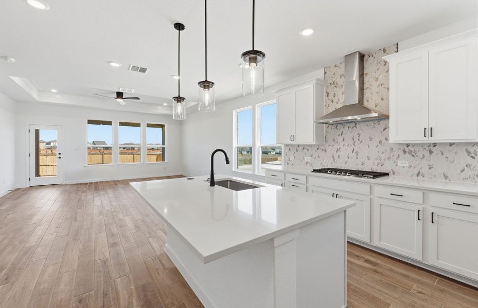 Furnished interior view inside a new home in Sunfield, Buda (Image 8).