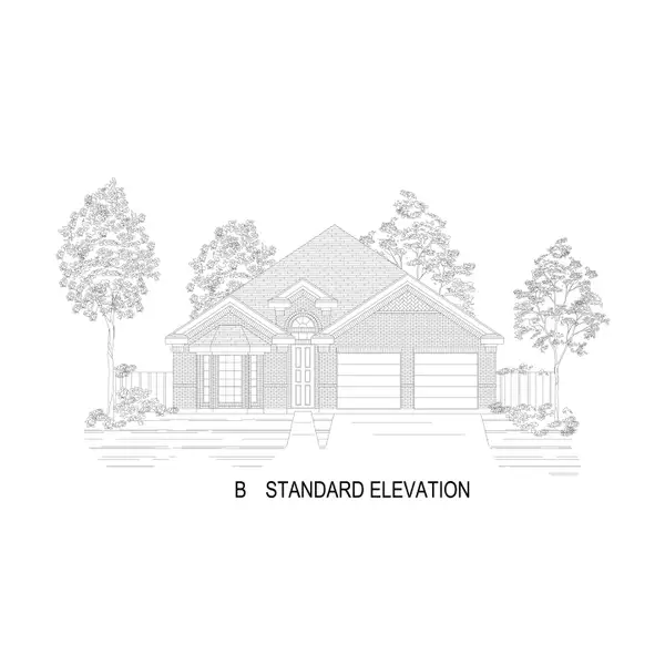 Representative rendering of the exterior for the Inwood F by First Texas Homes (Image 4).