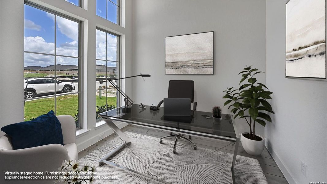 Furnished interior view inside a new home in Briggs Ranch, San Antonio (Image 15). Furnished interior view inside a new home in Briggs Ranch, San Antonio (Image 15).