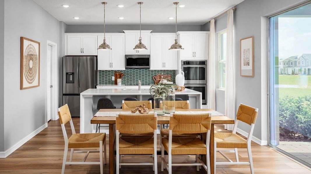 Representative furnished interior of a home built from the Newcastle by Risewell Homes in Trinity Place, St. Cloud (Image 8).