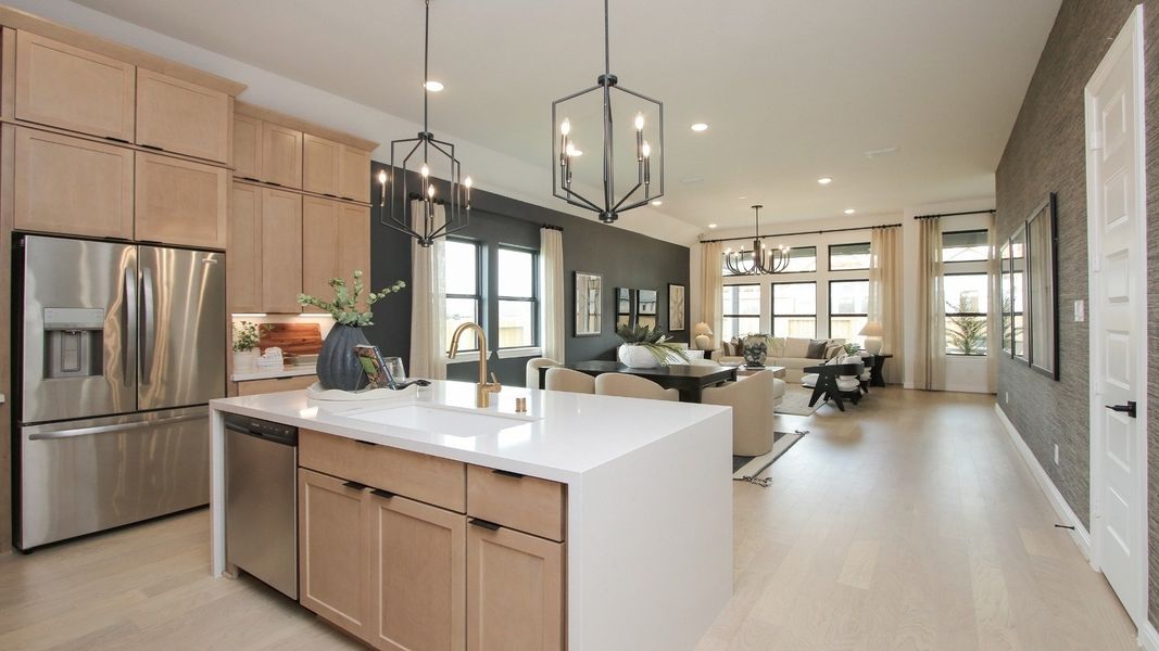 Representative furnished interior of a home built from the Willow by Brightland Homes in Sunterra, Katy (Image 6).