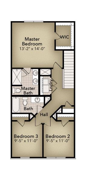 2D floor plan layout for the Fisher by Parkside Builders in Anderson Park, Hendersonville, TN (Image 4). 2D floor plan layout for the Fisher by Parkside Builders in Anderson Park, Hendersonville, TN (Image 4).