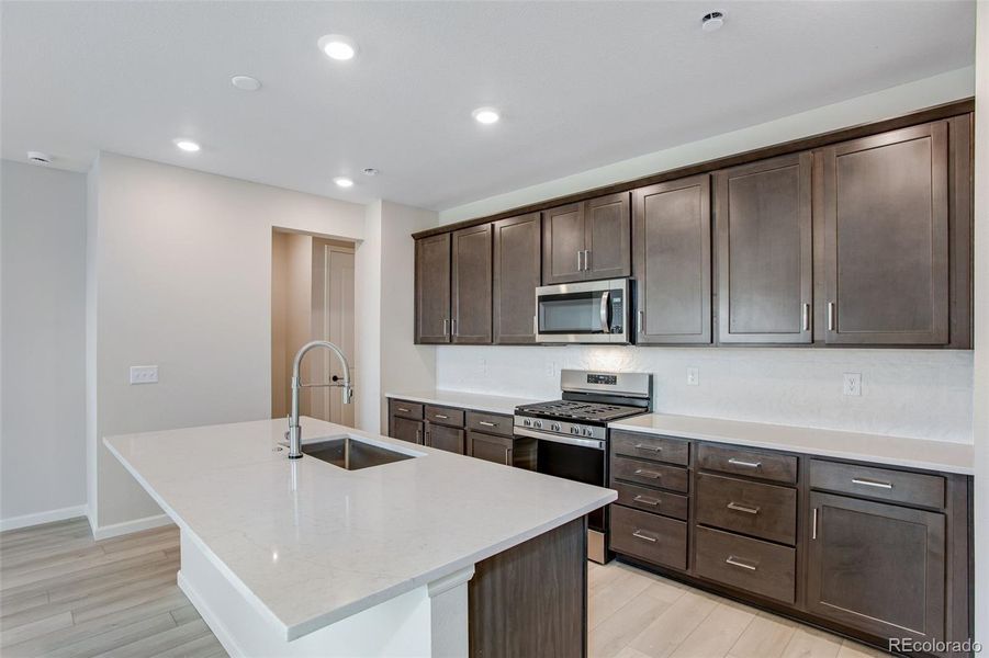 Furnished interior view inside a new home in Sugar Mill Village, Longmont (Image 8). Furnished interior view inside a new home in Sugar Mill Village, Longmont (Image 8).