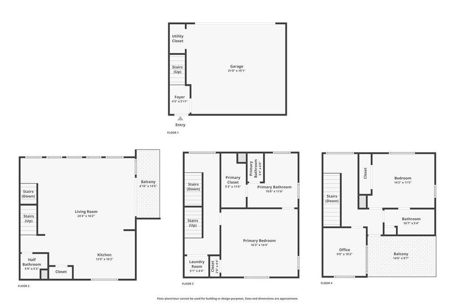 2D floor plan layout of this home in , Dallas, TX (Image 3).