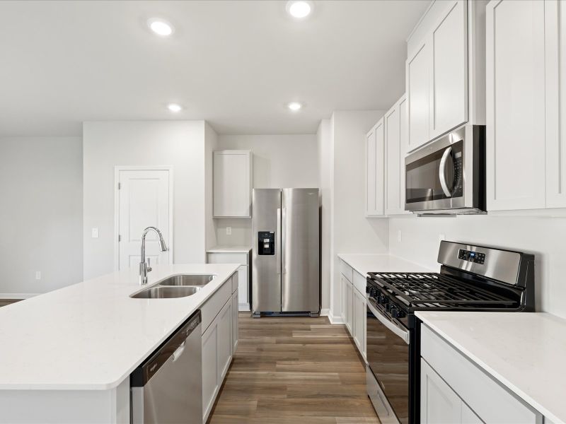 Furnished interior view inside a new home in Creek Ridge - Heritage Collection, Spartanburg (Image 5). Furnished interior view inside a new home in Creek Ridge - Heritage Collection, Spartanburg (Image 5).