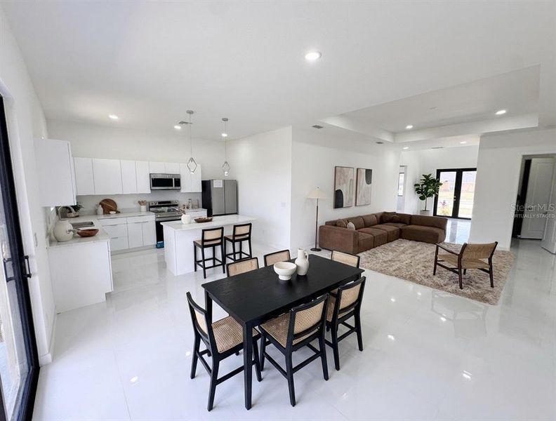 Furnished interior view inside a new home in , Cape Coral (Image 18). Furnished interior view inside a new home in , Cape Coral (Image 18).