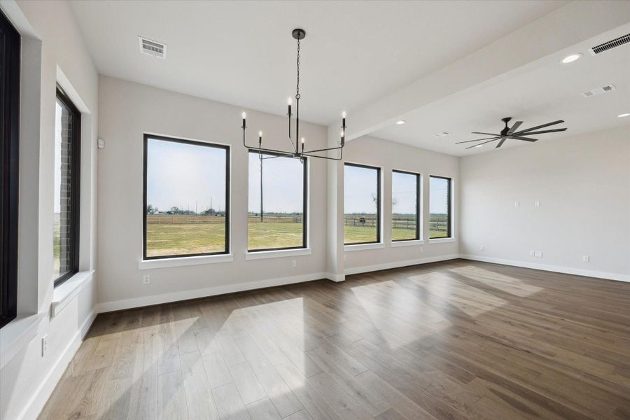 View of Dining and Game Room/Flex Space