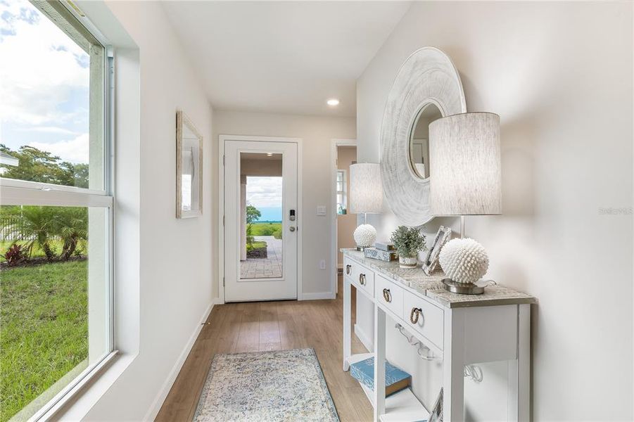 Furnished interior view inside a new home in Coral Lakes - Tradition & Express, Punta Gorda (Image 10). Furnished interior view inside a new home in Coral Lakes - Tradition & Express, Punta Gorda (Image 10).