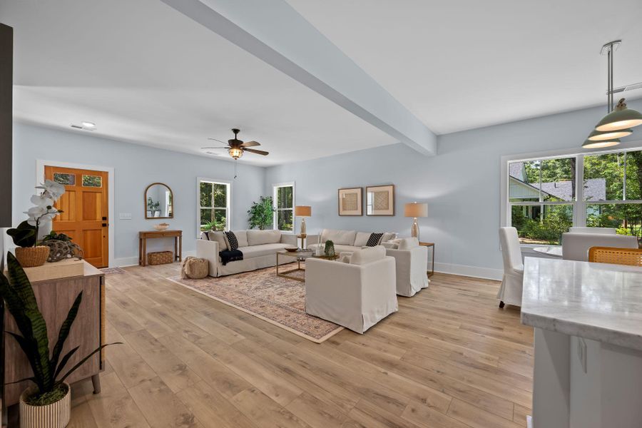 Furnished interior view inside a new home in , Johns Island (Image 42).