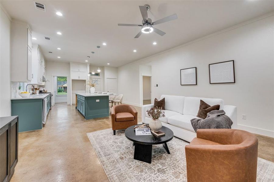 Furnished interior view inside a new home in , Greenville (Image 5). Furnished interior view inside a new home in , Greenville (Image 5).