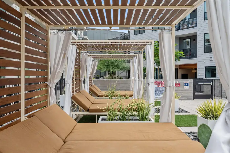 Exterior details and patio area of a home in , Austin (Image 16).
