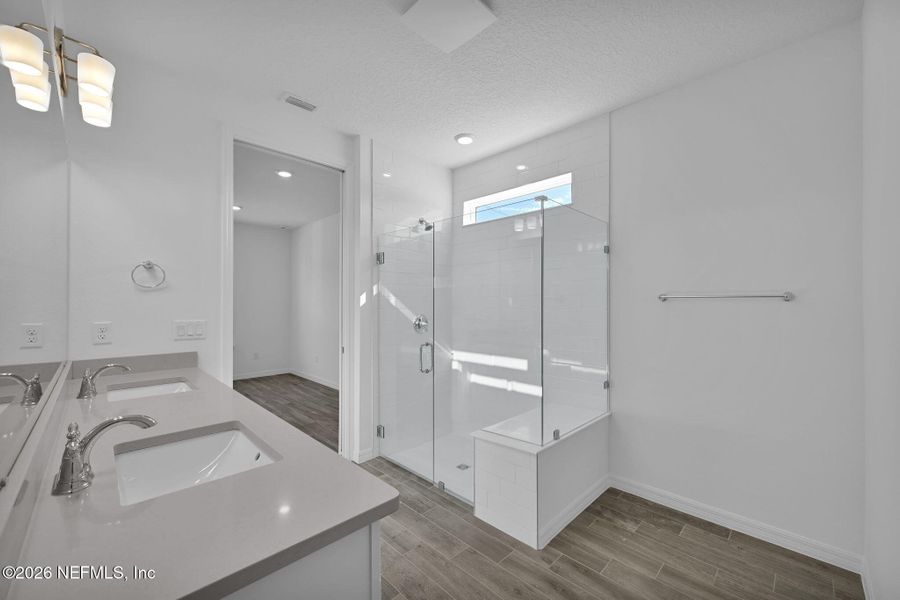 Furnished interior view inside a new home in Del Webb Wildlight, Yulee (Image 8).