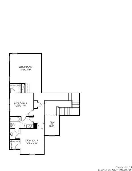 2D floor plan layout of this home in Kinder Ranch 70's, San Antonio, TX (Image 7). 2D floor plan layout of this home in Kinder Ranch 70's, San Antonio, TX (Image 7).