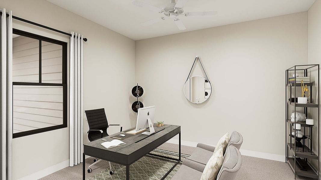 Representative furnished interior of a home built from the Aurora Plan 9001 by Tri Pointe Homes in Emberly, Queen Creek (Image 11).