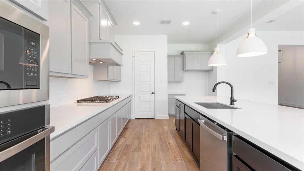 Furnished interior view inside a new home in Trinity Falls 60', McKinney (Image 9). Furnished interior view inside a new home in Trinity Falls 60', McKinney (Image 9).
