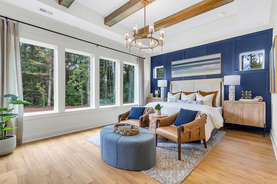 Furnished interior view inside a new home in Hidden Ponds Reserve, Awendaw (Image 19).