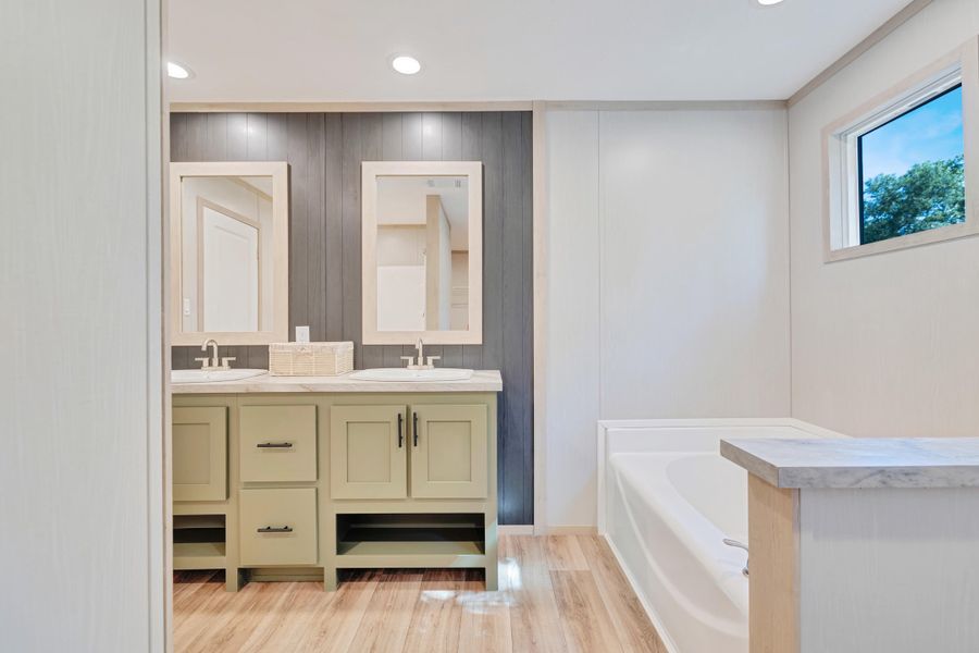 Furnished interior view inside a new home in , Cross (Image 12).